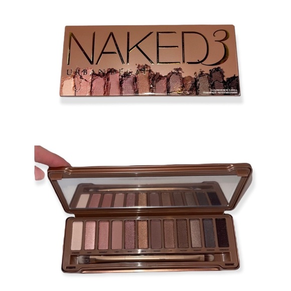 URBAN DECAY Naked3 12 Color Eyeshadow Palette with Double-Sided Brush NWT - Picture 2 of 6